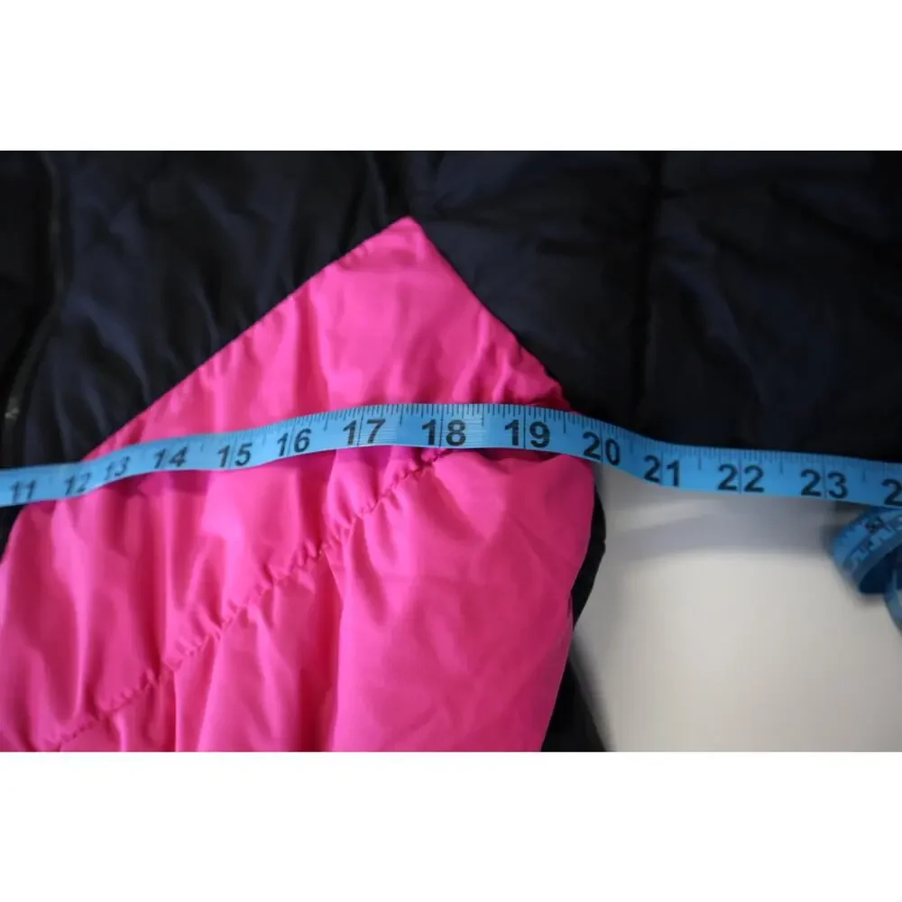 Columbia Girls Black‎ and Pink Waterproof Hooded Puffer Jacket Size XL